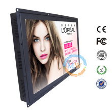 High brightness 23" LCD monitor with metal case industrial